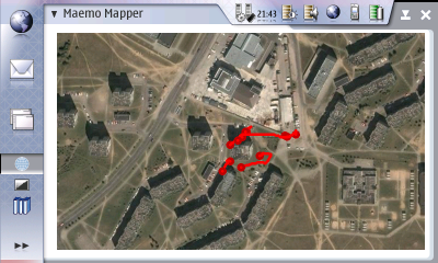 Screenshot of Maemo Mapper